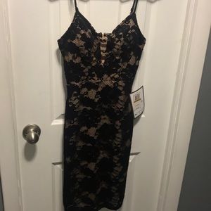 Black lace dress